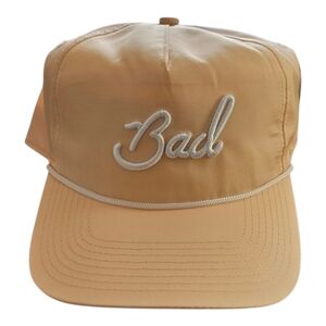Bad Birdie Tan 'Bad' Embroidered Rope-Trim Golf Cap